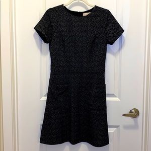 Black speckled dress